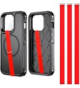 TEAMOLA 3pcs Silicone Phone Grip Holder Strap for iPhone 17/17 Pro/16/16 Pro & Samsung Galaxy S25...