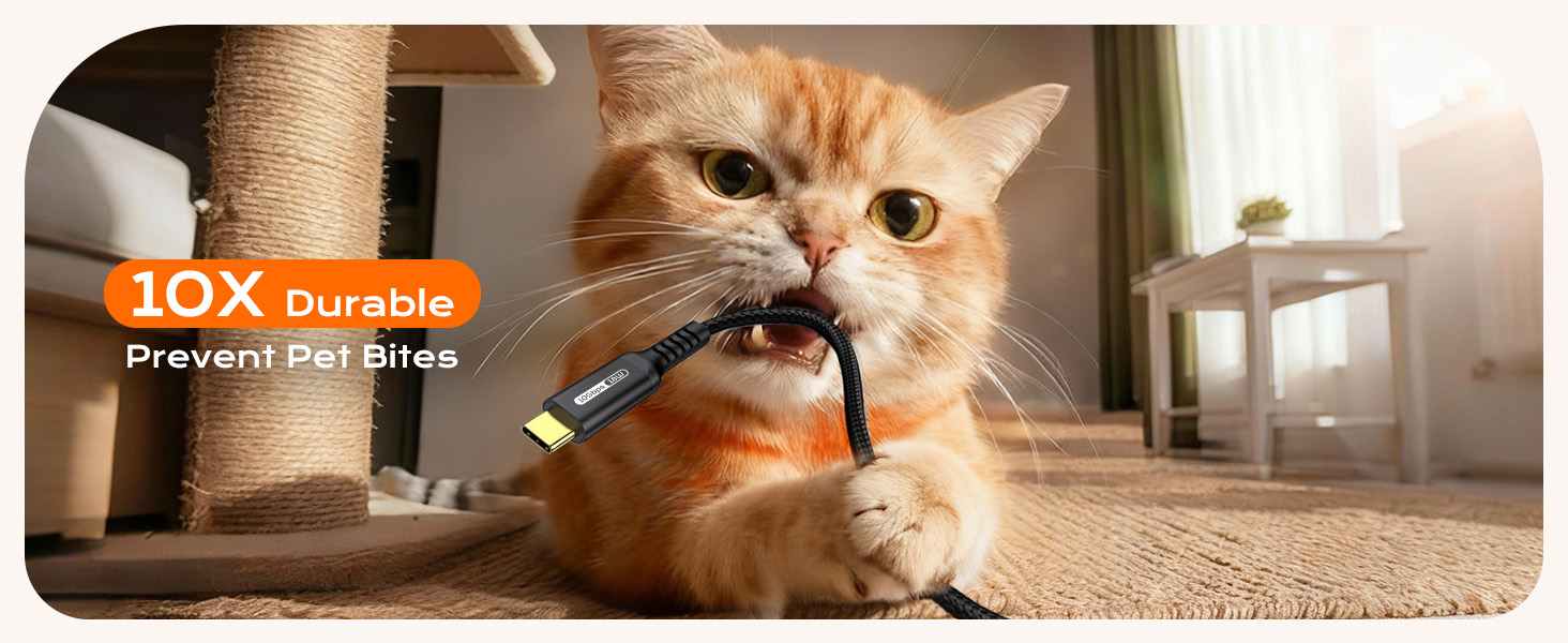 Durable USB to USB C Cable 10Gbps High Speed Data Transfer Cord 3A Charging USB-A to USB-C Cable