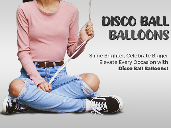 disco balloons, disco ball balloons, party decoration