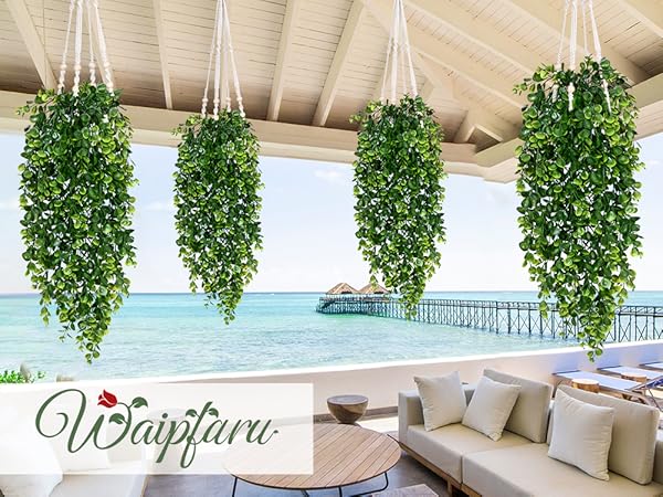 hanging plants artificial decor