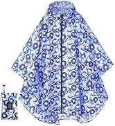 YOOTUKL Unisex Hooded Rain Poncho, Waterproof Raincoat Jacket with pocket for Adult, Rain Coat fo...