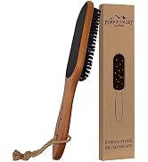 Pumice Stone Foot File - Wooden Pedicure Feet Scrubber with Handle for Callus and Dead Skin Remov...