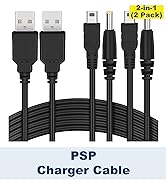 Funturbo PSP Charger Cable, Playstation Portable Charger PSP Power Cord for Charging Sony PSP 100...