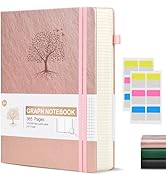 Ansopu Graph Paper Notebook Journal, 360 Numbered Pages Grid Notebooks 8.5 x 11, Thick 100gsm Pap...