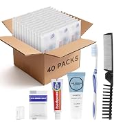 Travel Toiletries Supplies Kits Disposable Toiletry Amenities Set in Bulk, Hygiene Trial Size Per...
