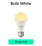 Wyze Bulb White, 800 Lumen, 90+CRI WiFi Tunable-White A19 Smart Light Bulb, Compatible with Alexa...