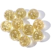 Tnyvm 10Pcs Gold Marbles Glow in The Dark Marbles for Glass Glass Ball Luminous Ball Runs for Mar...
