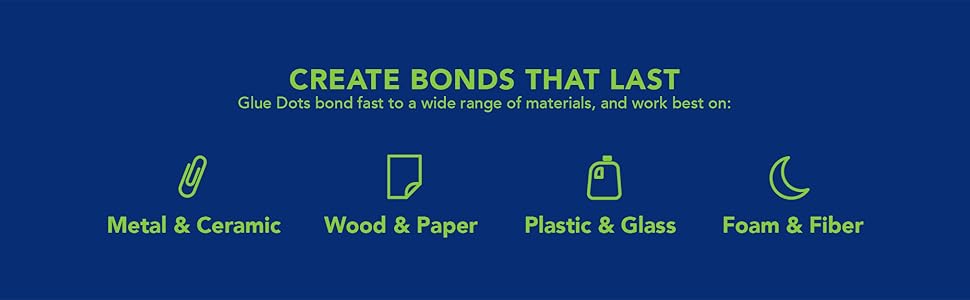 Glue dots materials