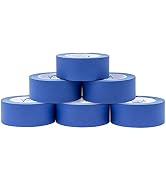 6 Pack 1.88 Inch Blue Painters Tape, Medium Adhesive That Sticks Well but Leaves No Residue Behin...