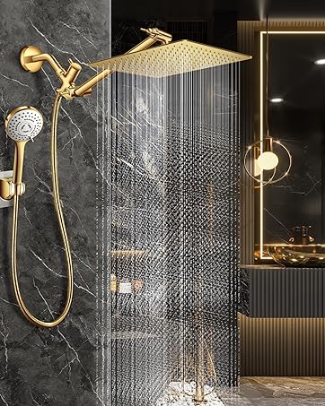 Gold Shower Head Combo