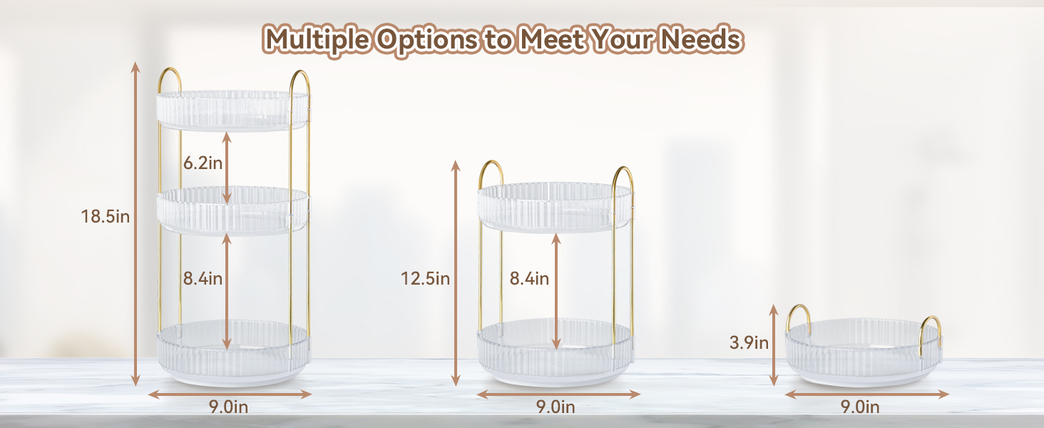 360° Rotating Makeup Organizer