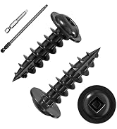 Wensilon (Black) Pocket Hole Screws # 8 * 3/4 "194pcs 1lbs Square Hole Wood Screws and Round Head...