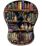 Cat Mouse Pad with Wrist Rest Cute Ergonomic Mousepad Middle Concave Office | Book Wrist Support ...