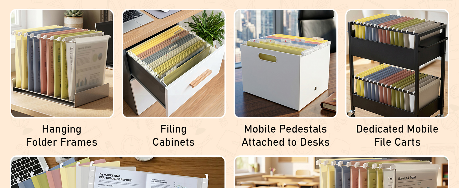 plastic hanging file folders