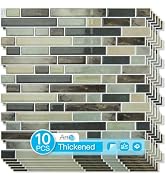 Art3d 10-Sheet Heavy-Duty Peel and Stick Backsplash, Waterproof Wall Tiles Stick on Kitchen Backs...