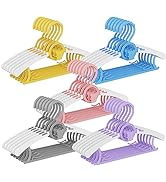30 Pack Baby Hangers for Nursery Closet, Adjustable Non-slip Kids Baby Clothes Hangers Toddler In...