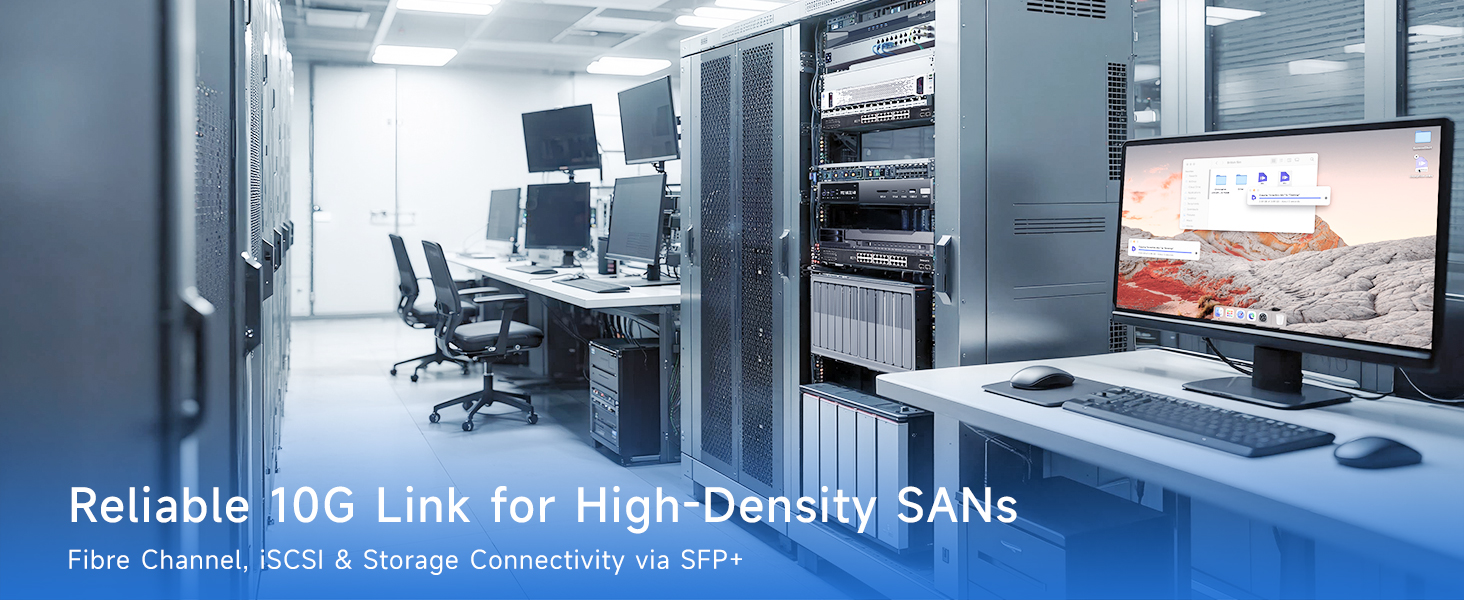 High-performance OM3 LC to LC fiber cable for switches, servers, and storage