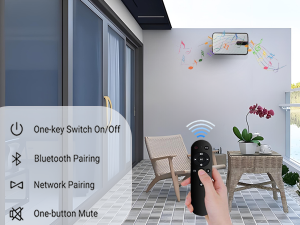 Bluetooth wall mount speakers