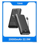 VRURC Portable Charger 20000mAh, Fast Charging Power Bank USB C,4 Output 2 Input Travel Essential...