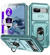 for Google Pixel 8A Case with Camera Cover Slider, 2*Tempered Glass Screen Protectors,Build in 36...