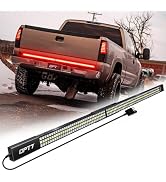 OPT7 Redline Parlux 60" Aluminum Truck Tailgate Light Bar w/Sequential Red Turn - Rigid 2-Section...