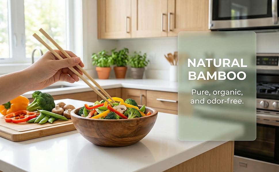 Disposable Bamboo Chopsticks, Individually Wrapped Chopstick Bulk