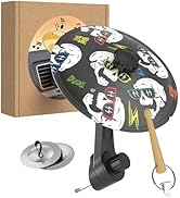 Car Cymbal Air Vent,Mini Car Drum Crash Cymbal Set with Mini Drum Stick & 2 Finger Cymbals,Fun Da...