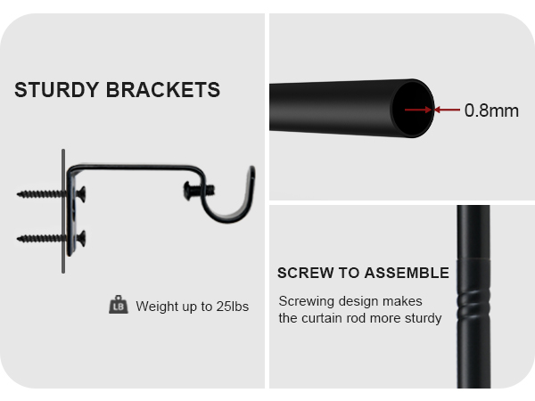long curtain rods
