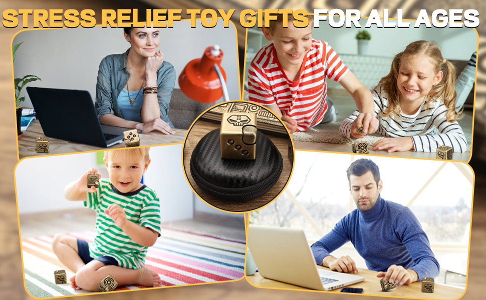 fidget toy desk figette spinner tool cube sensory figit metal cool infinty infinity magnet toy gift