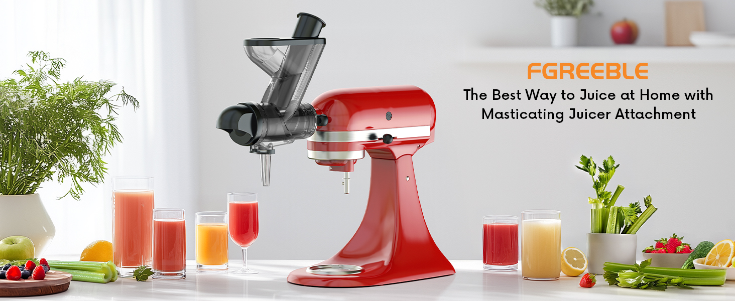 Masticating Juicer Attachment for KitchenAid Stand Mixer
