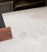 MaxGear Walnut Wood Business Card Holder, Wooden Desk Organizer for Storing & Displaying Business...