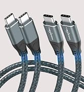 Twozoh USB C to USB C 3.2 Gen 2 Cable 20Gbps Data Transfer 100W PD Fast Charging 4K Video Output ...