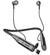 Wireless Bluetooth Earbuds Neckband with TF Card Slot, 200H Playtime Headphones,Waterproof in-Ear...