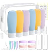 DEWSENSI 20 Pack Travel Bottles Set for Toiletries TSA Approved, Leak Proof Travel Size Container...