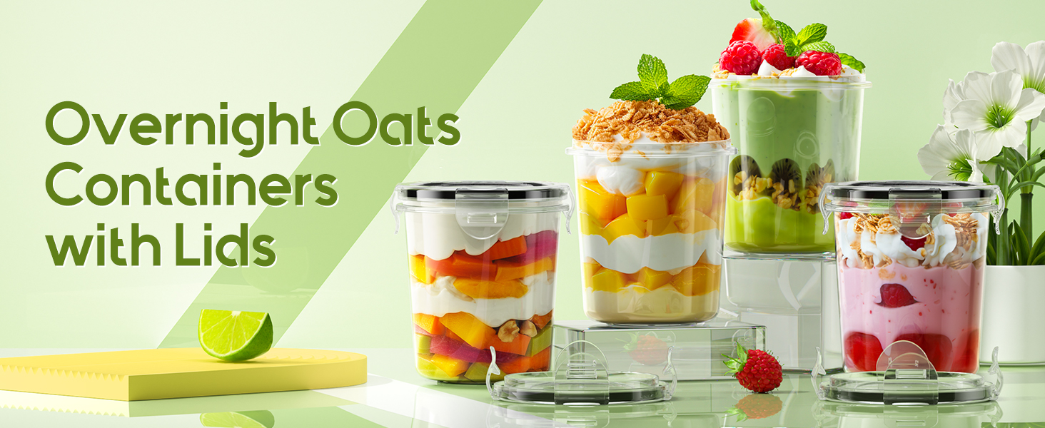 oatmeal containers with lids