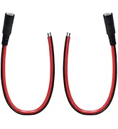 0.8FT 5.5mmx2.5mm Pigtail Cable Female 14AWG DC Maintenance Cable DC 5525 Connector for CCTV Surv...