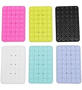 6PCS Suction Phone Case Mount, Multipurpose Silicone Suction Cup Double Sided, Antislip HandsFree...