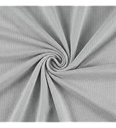 Q&J Fabric Co. 1 Yd Mesh Athletic Jersey Fabric by The Yard Grey 65" Wide | Breathable Quick Dryi...