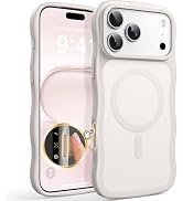 For iPhone 18 Pro iPhone 17 Pro Case Compatible with MagSafe Wavy Slim Cute Wave Drop Protection