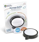 Learning Resources Message Maker Recordable Button Speech Bubble - Social Emotional Learning Toys...