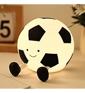 YISUN Soccer Night Light for Boys Light Up Football Lamp Dimmable Rechargeable Silicone Night Lig...