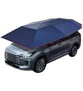 Car Cover Tent 13.78 x 7.2 ft Semi-Automatic Car Shade Canopy Removable Cars Awning Waterproof Su...