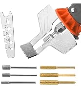 Chainsaw Sharpening Attachment Kit - 8Pcs Chain Saw Blade Teeth Sharpener Set with Angle Guide an...