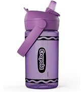 CamelBak Crayola Flip Straw Kids Water Bottle with Bite Valve, Tritan Renew