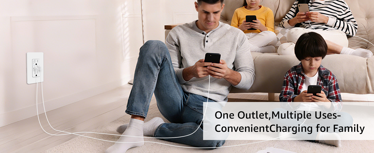 usb c outlet fast charging