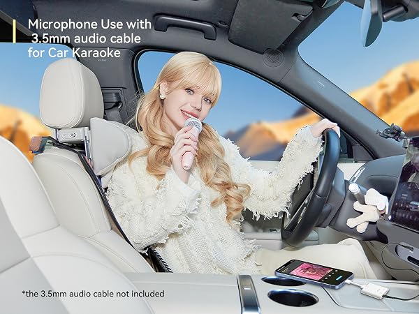 singing microphone for recording a