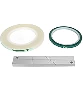 1/4 10 Inch Tape Splicing Set, Open Reel Audio Splicing Kit with Track Splicing Plate, Splicing T...