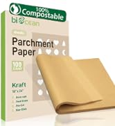 biocean Unbleached PRE-CUT Parchment Paper Sheets 16x24