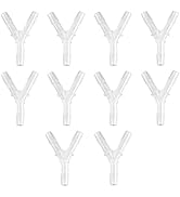 Oxygen Tubing Connectors Y Splitter - 10-Pack - Oxygen Therapy, Cannula Connector Compatible with...