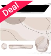 iCasso Large Gaming Mouse Pad Wrist Support Set, Desk Mat, 4in1 XXL Mousepad + Keyboard Wrist Res...
